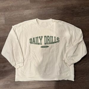 Daily Drills Unisex Oversized Crew